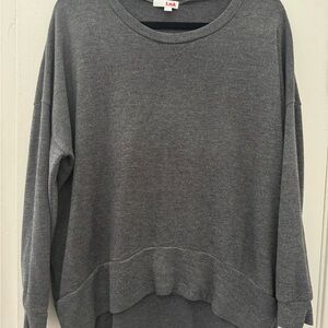 LNA Charcoal Crew Neck Sweater